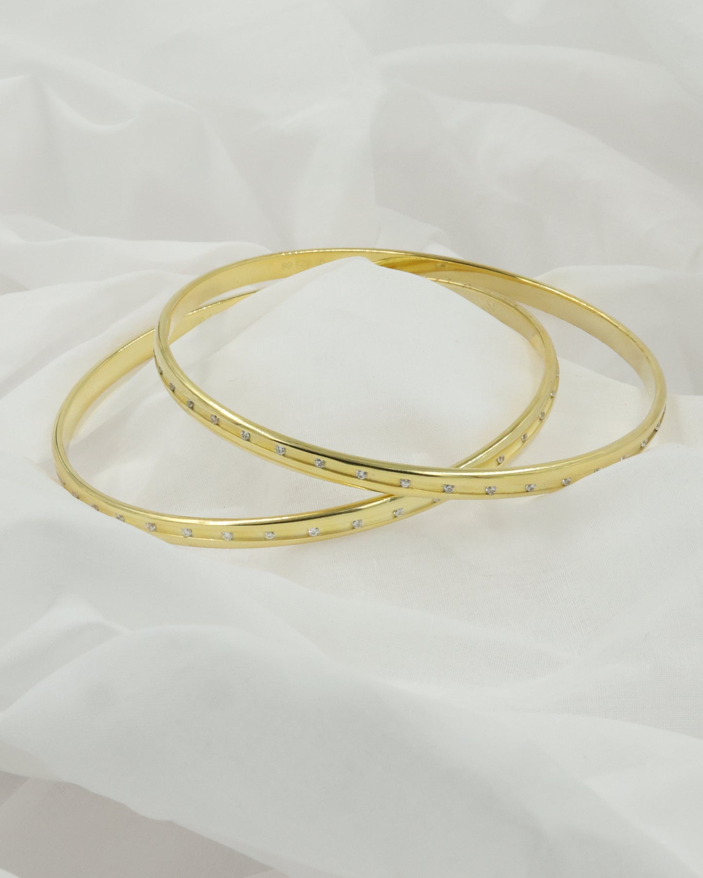 Diamond set bangle