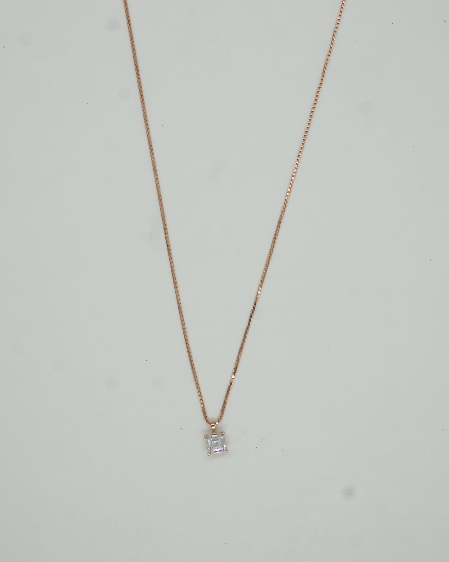 aura cube pendent necklace