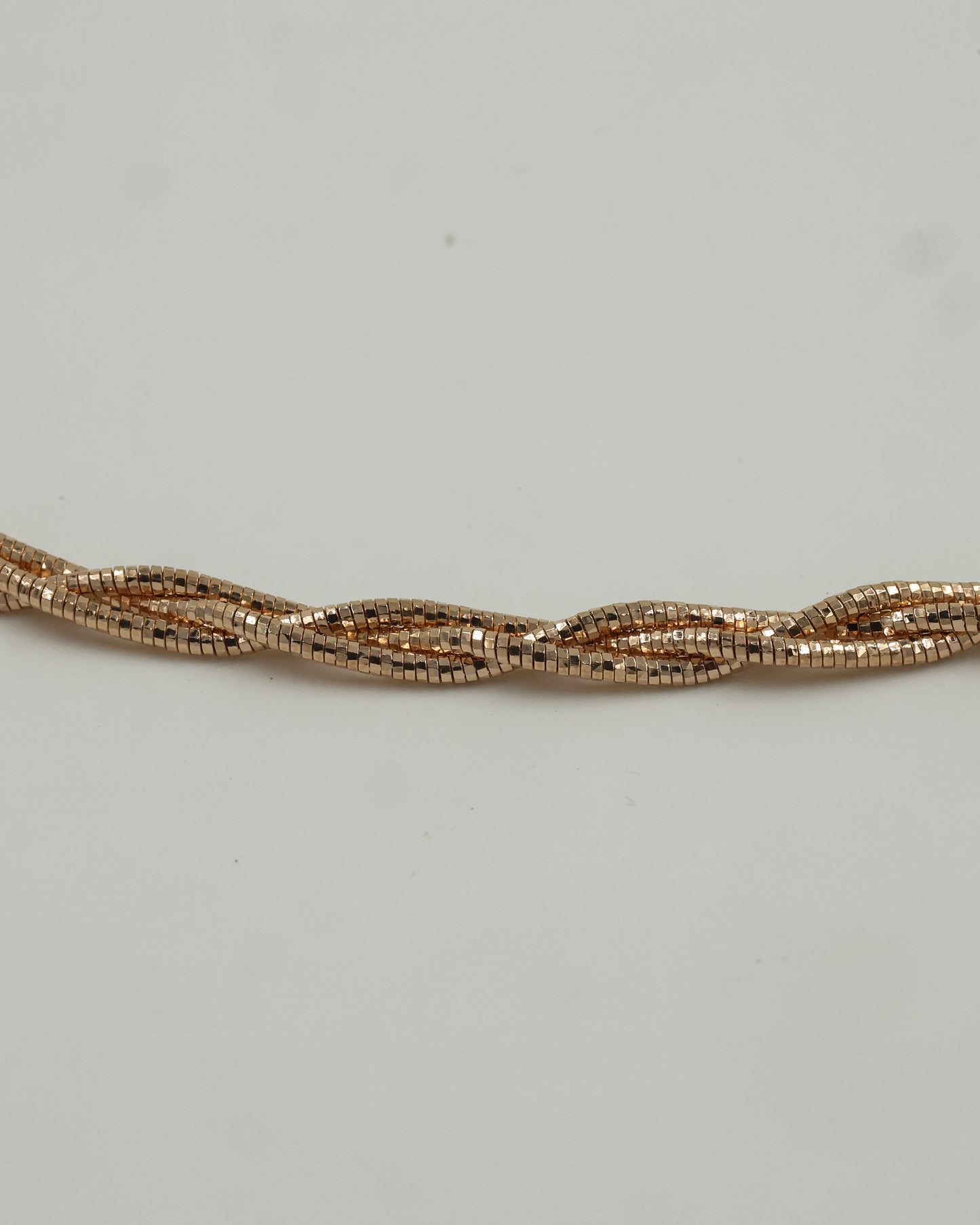 rope chain necklace(triple layered golden color)