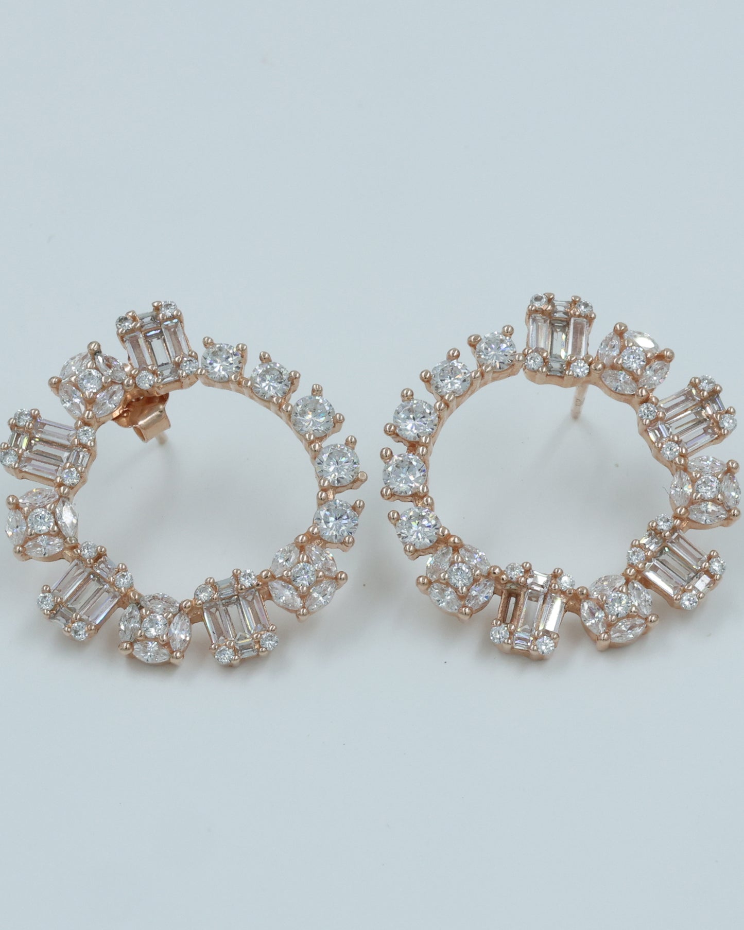 Hoop Diamond Earrings