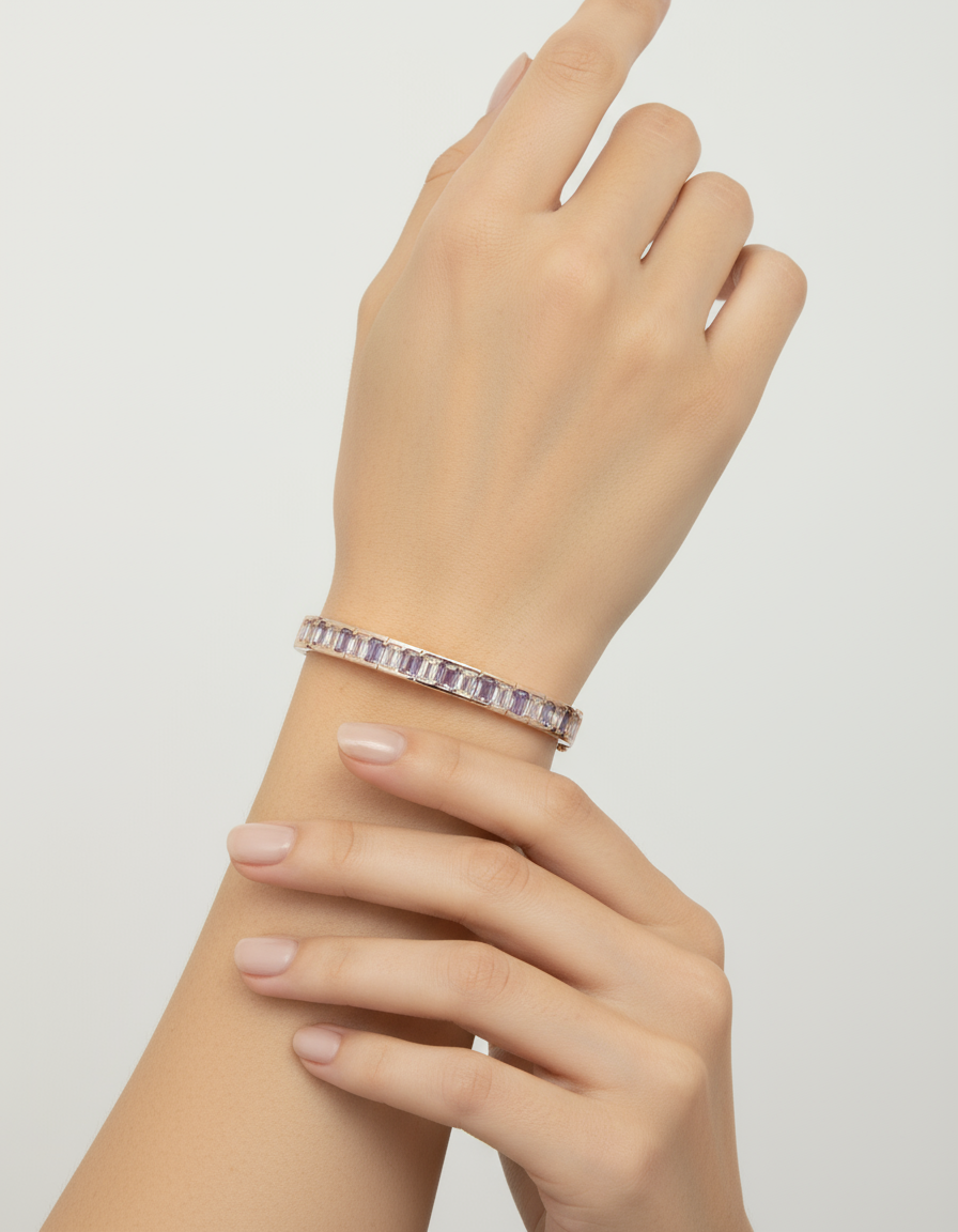 The aura bangle(rose gold)