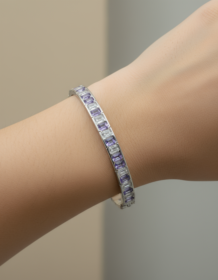 The aura bangle(silver)