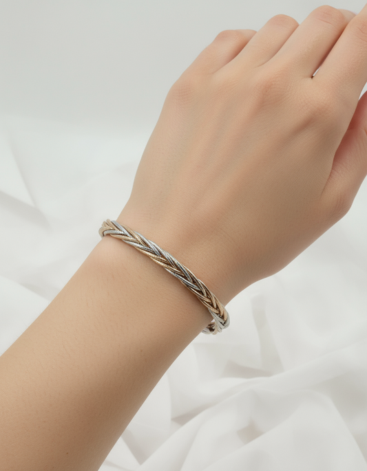 Tri-weave bracelet