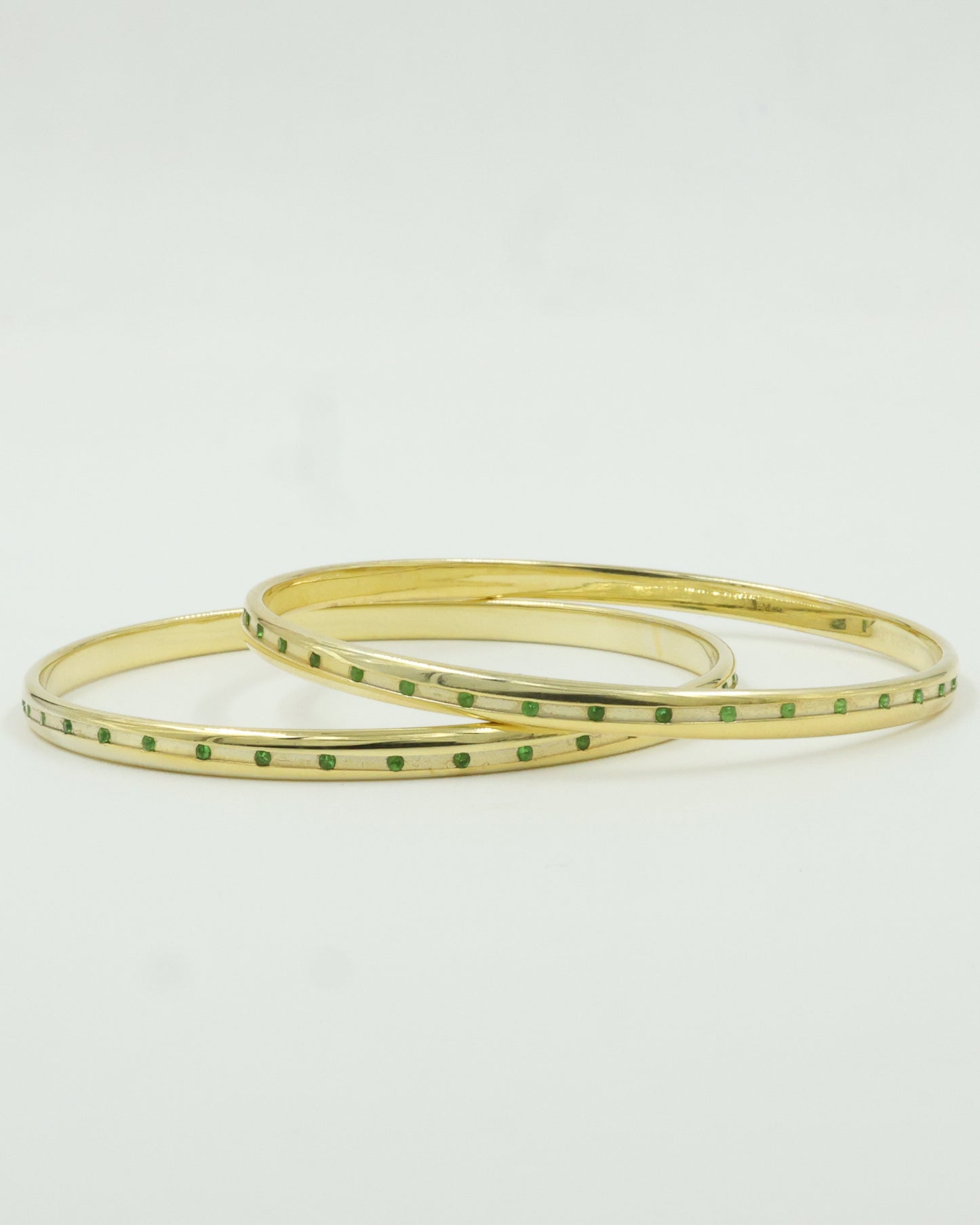 Emerald line bangle