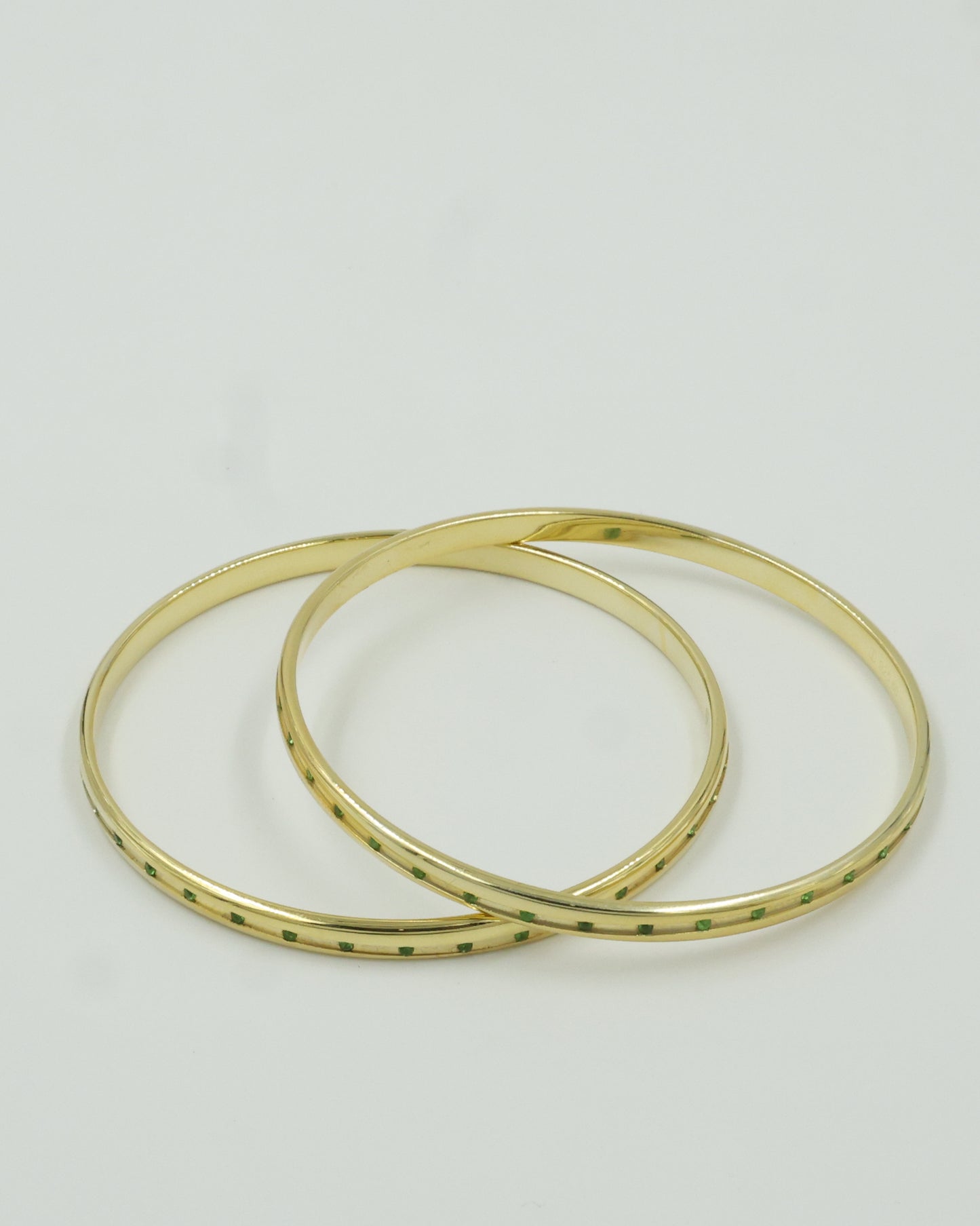 Emerald line bangle