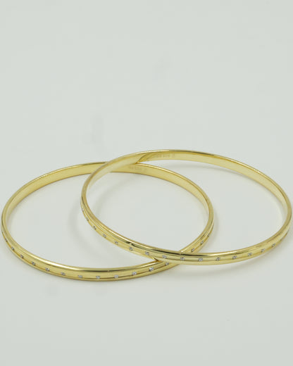 Diamond set bangle