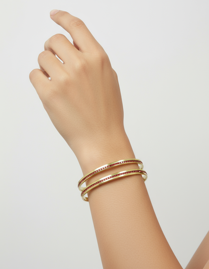 Radiant channel bangles