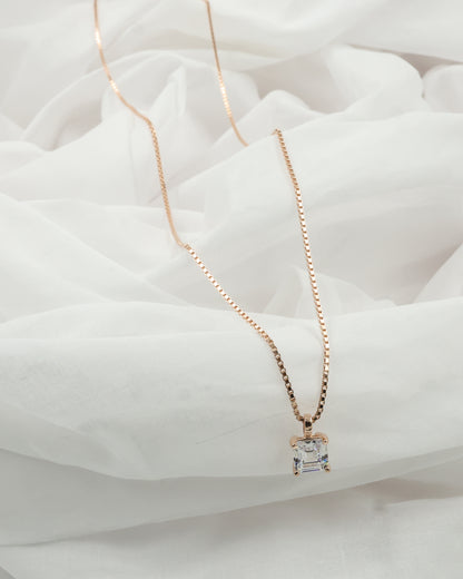 aura cube pendent necklace