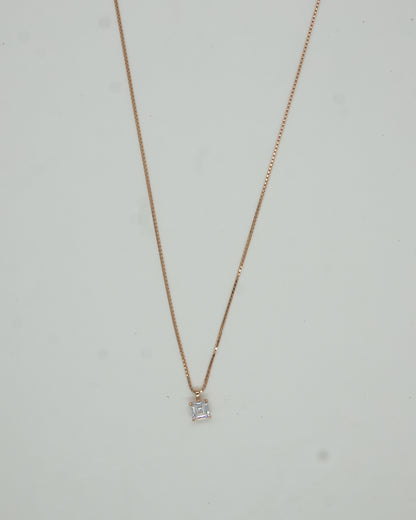 aura cube pendent necklace