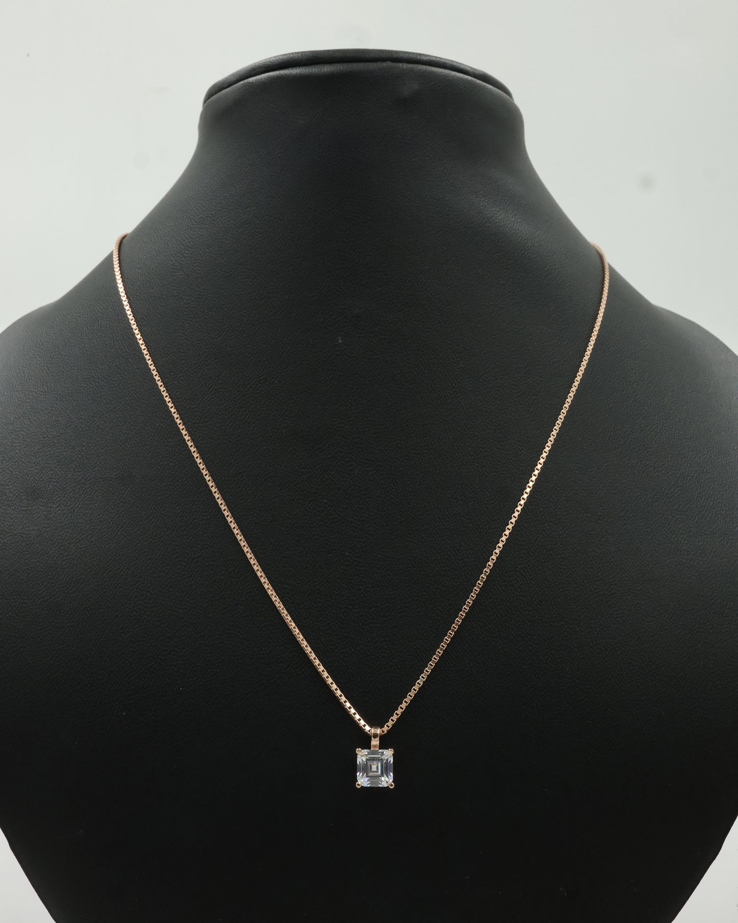 aura cube pendent necklace