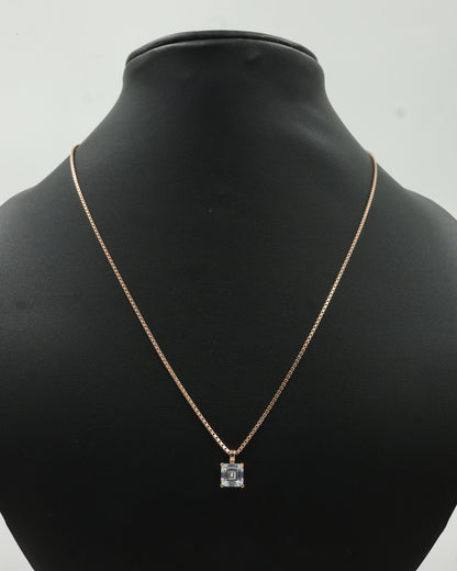 aura cube pendent necklace