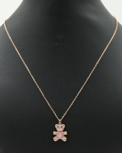 Teddy Bear Pendant Necklace