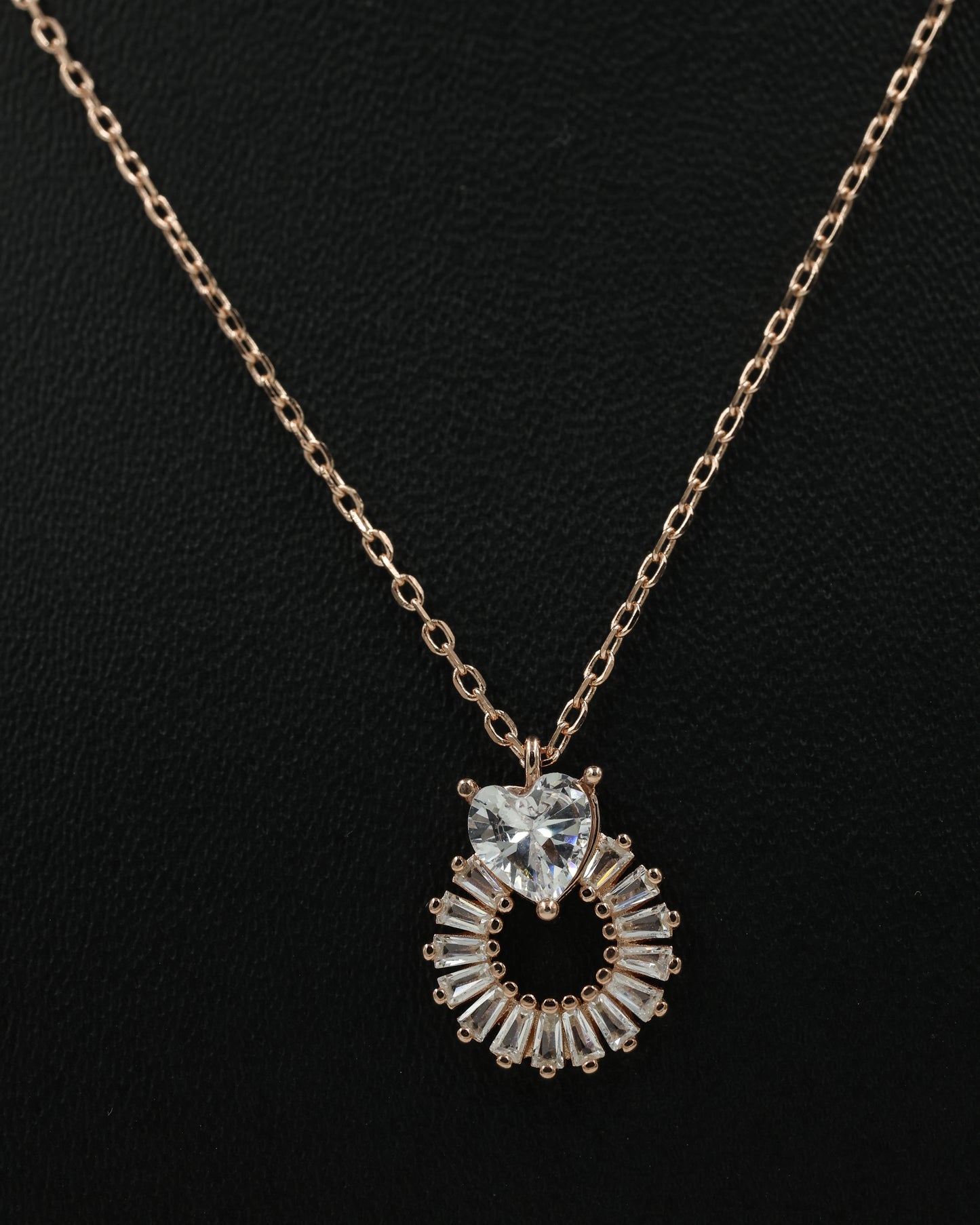 radiant halo necklace