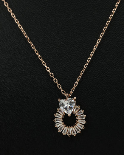 radiant halo necklace
