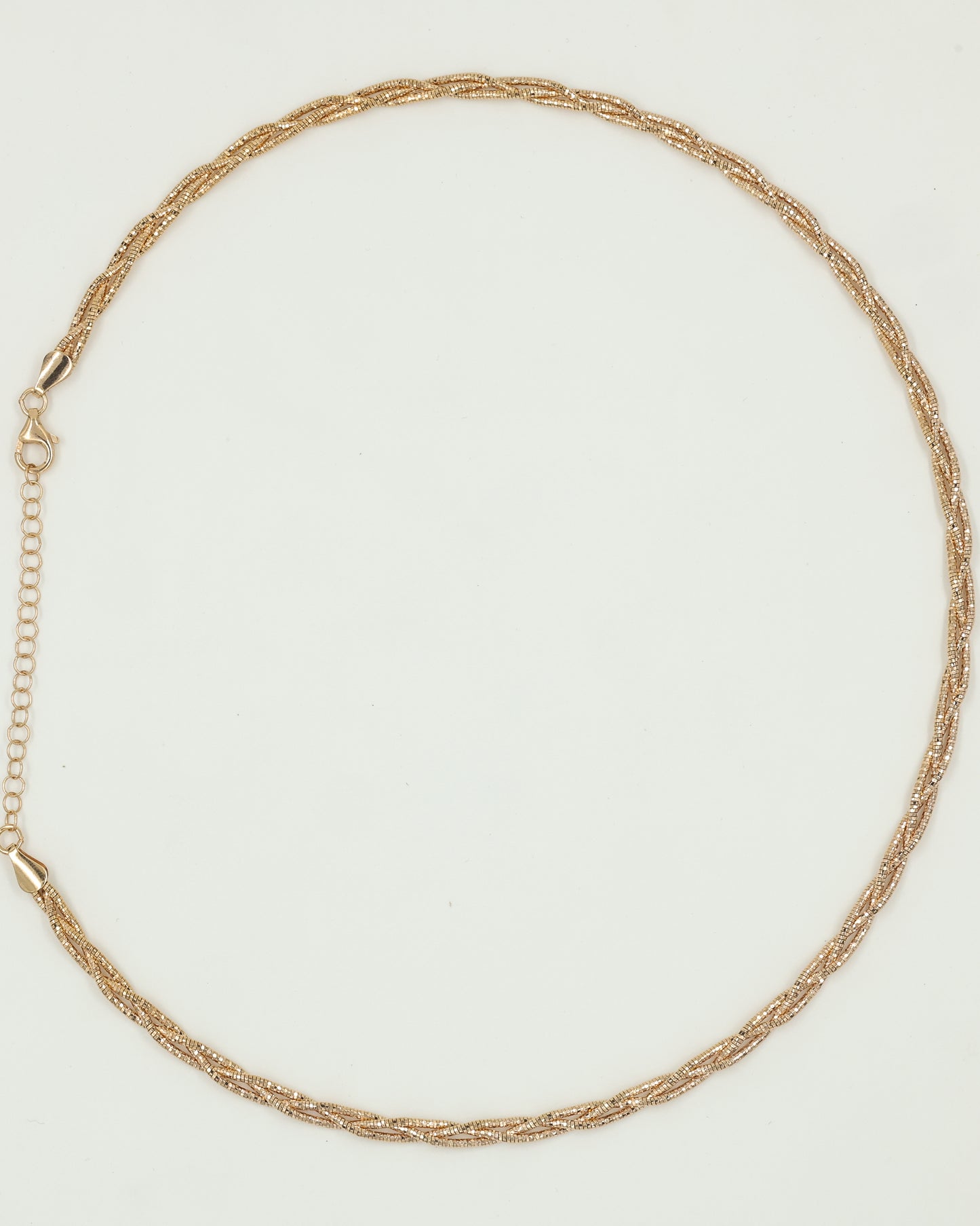 rope chain necklace(triple layered golden color)