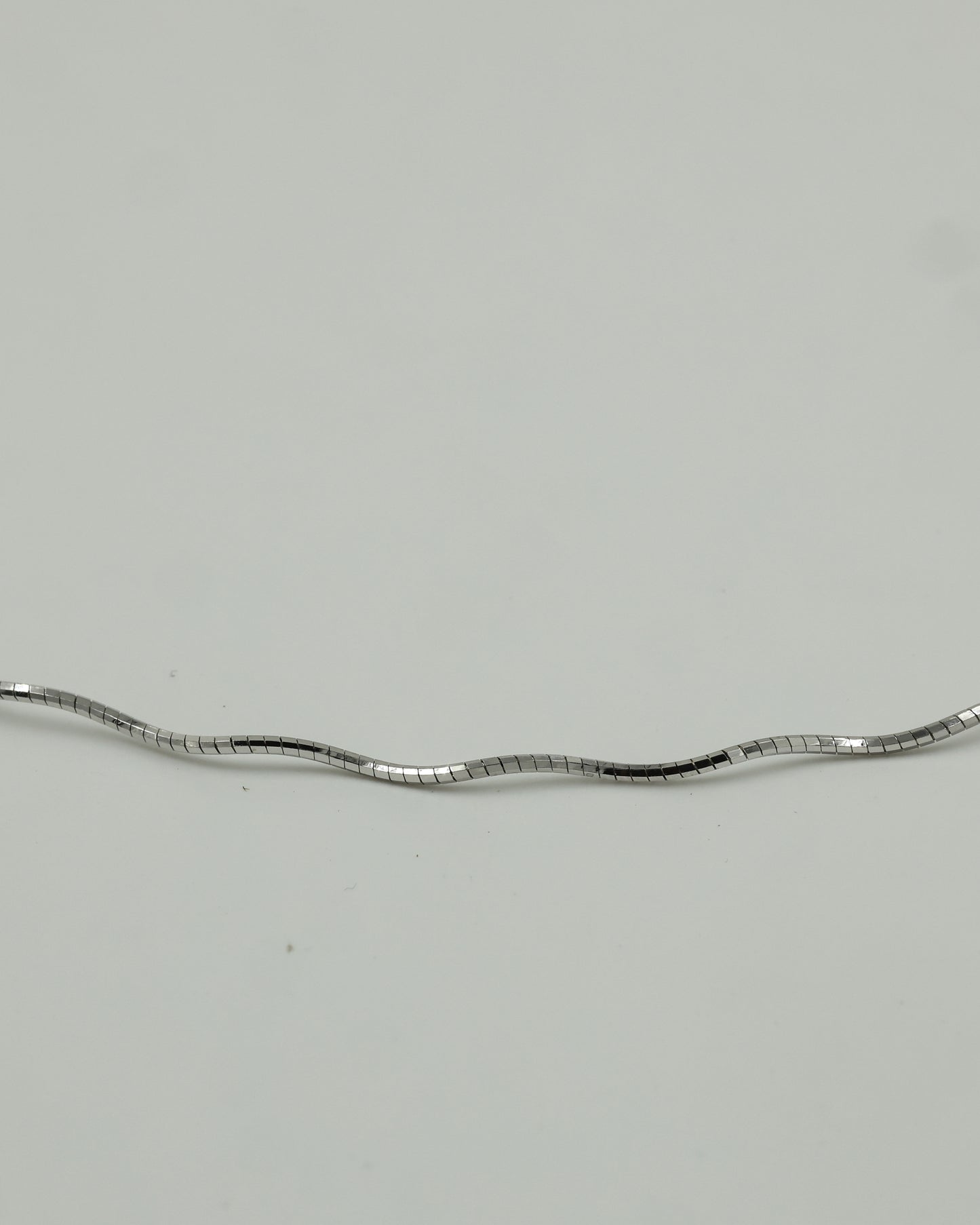 rope chain necklace(single layered silver color)