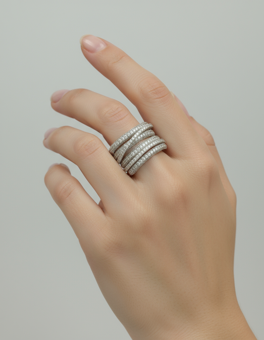 Stack ring(silver)