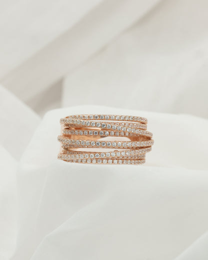stack ring(rose gold)