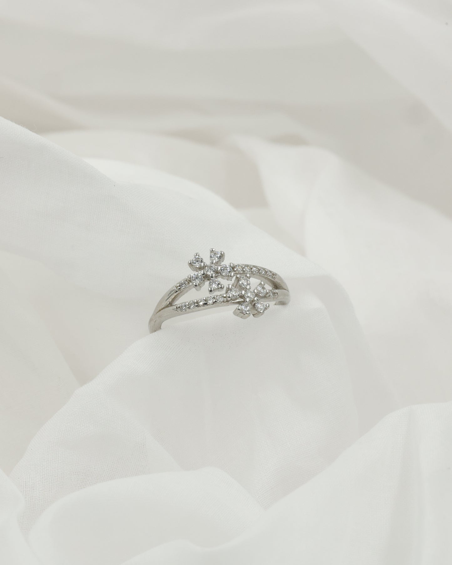 Silver Flora ring