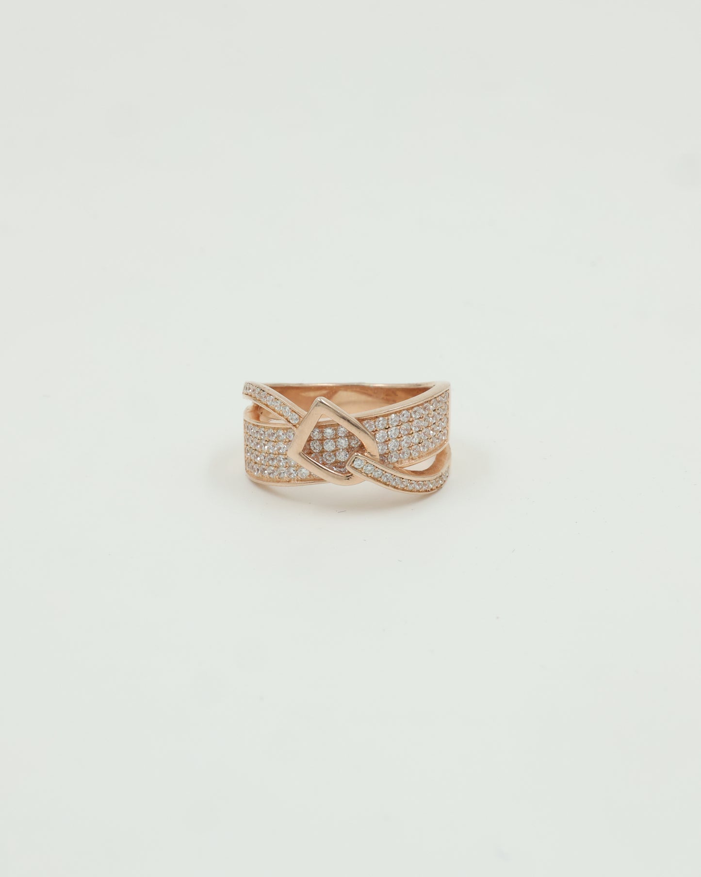 Diamond Studded belt buckle ring
