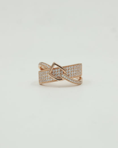 Diamond Studded belt buckle ring