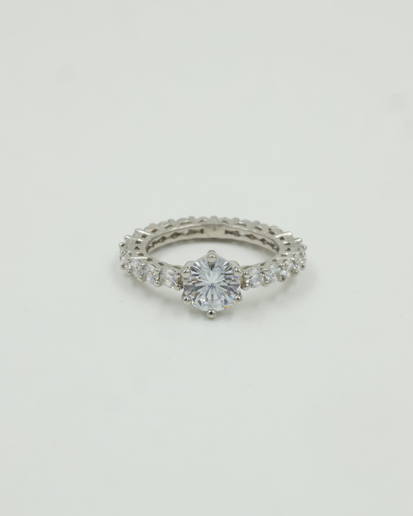 Solataire Silver Ring