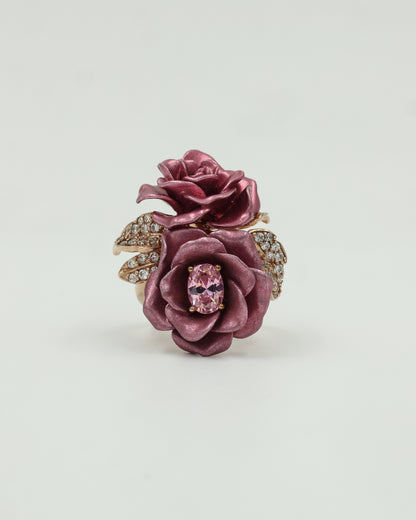 Blush Rose Cocktail  Ring
