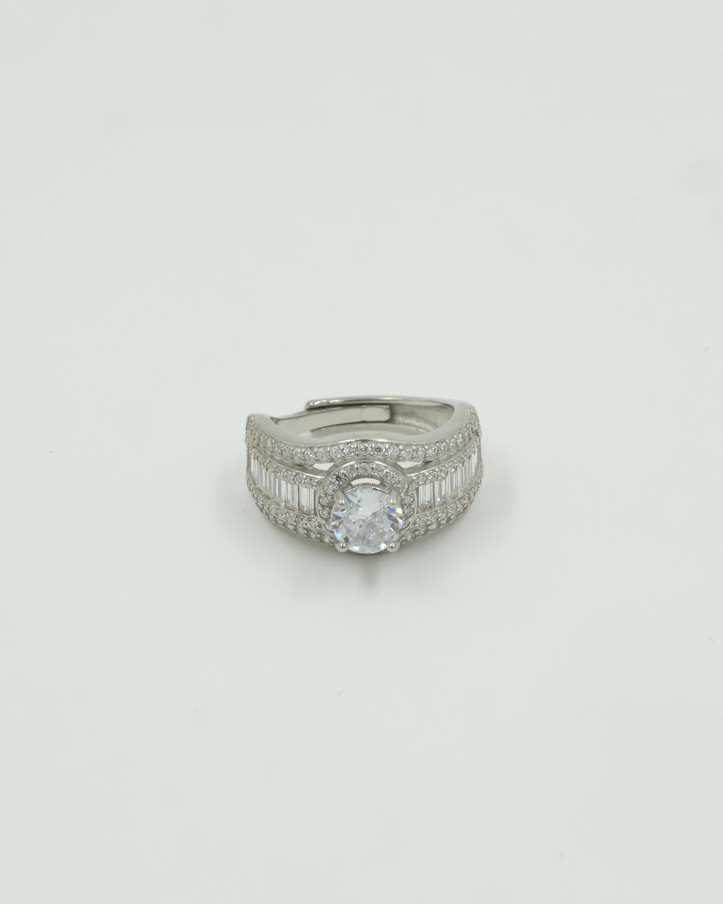 American Diamond Solitaire Ring