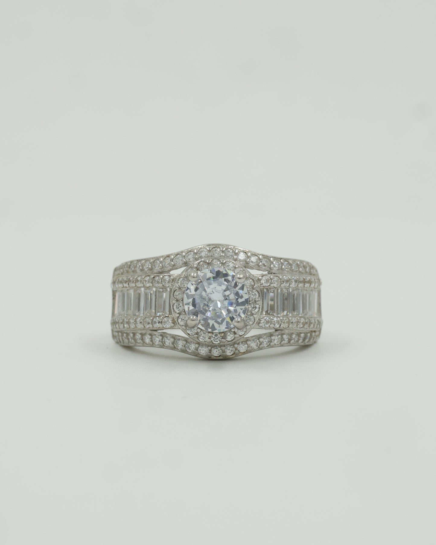 American Diamond Solitaire Ring