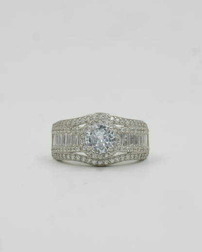 American Diamond Solitaire Ring