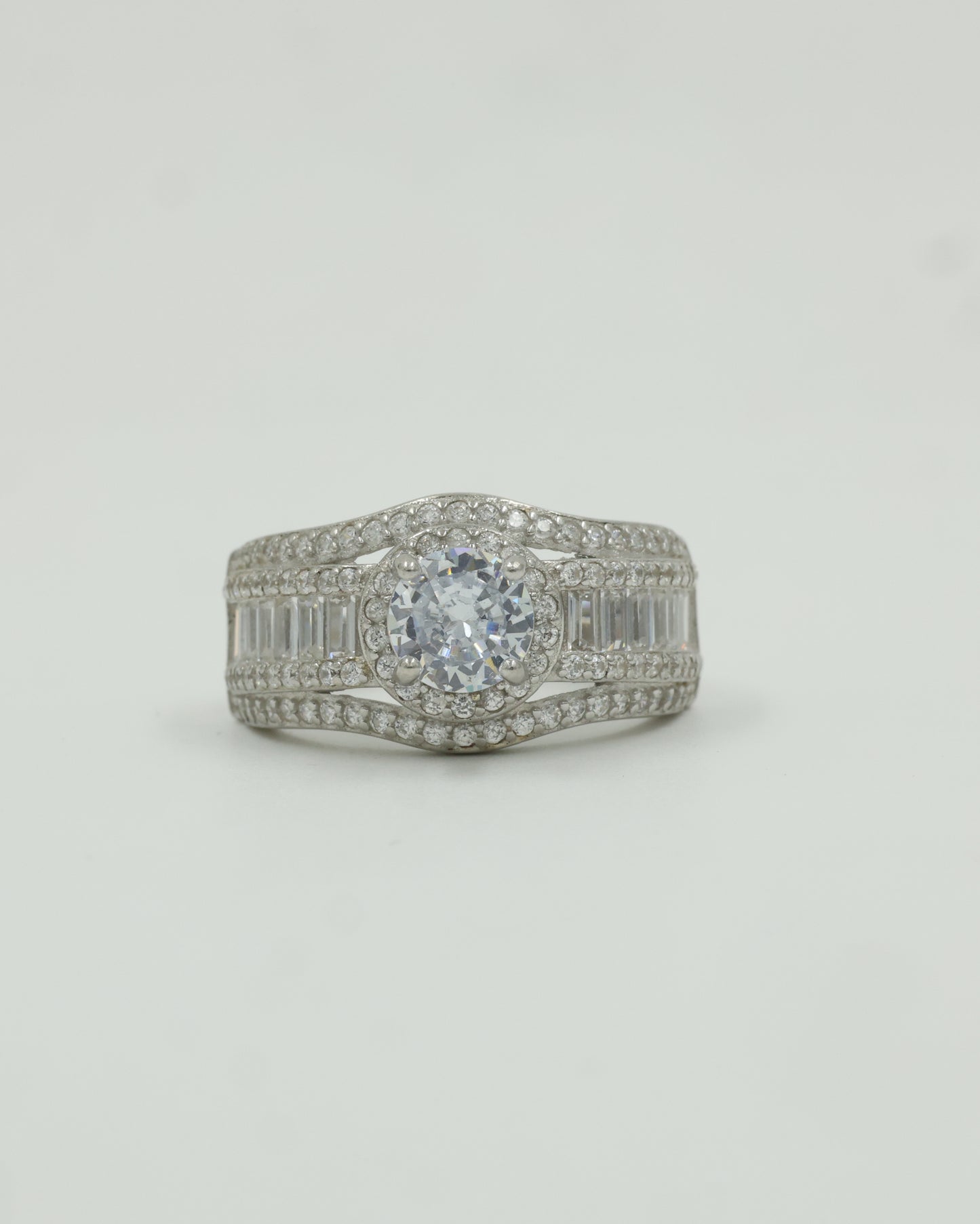American Diamond Solitaire Ring