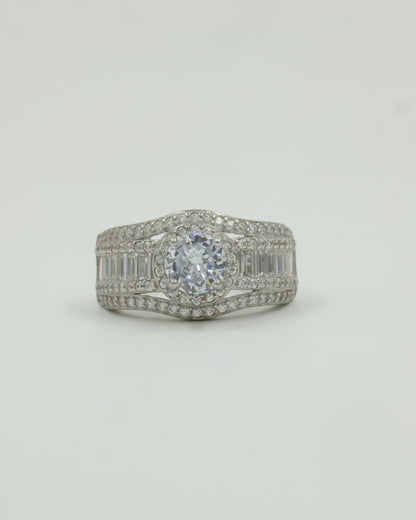 American Diamond Solitaire Ring
