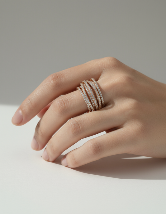 stack ring(rose gold)