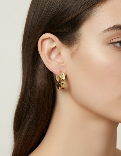 GleamHoops earrings