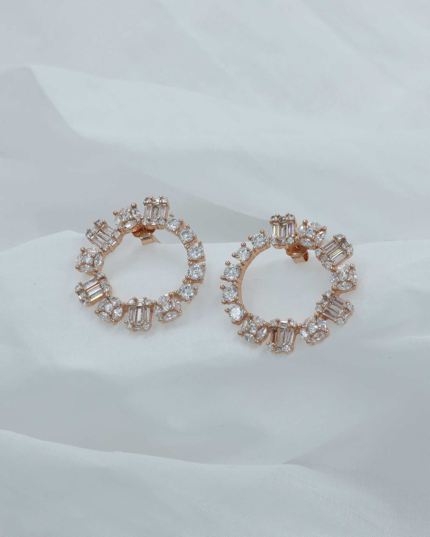 Hoop Diamond Earrings