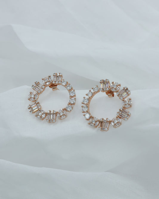 Hoop Diamond Earrings