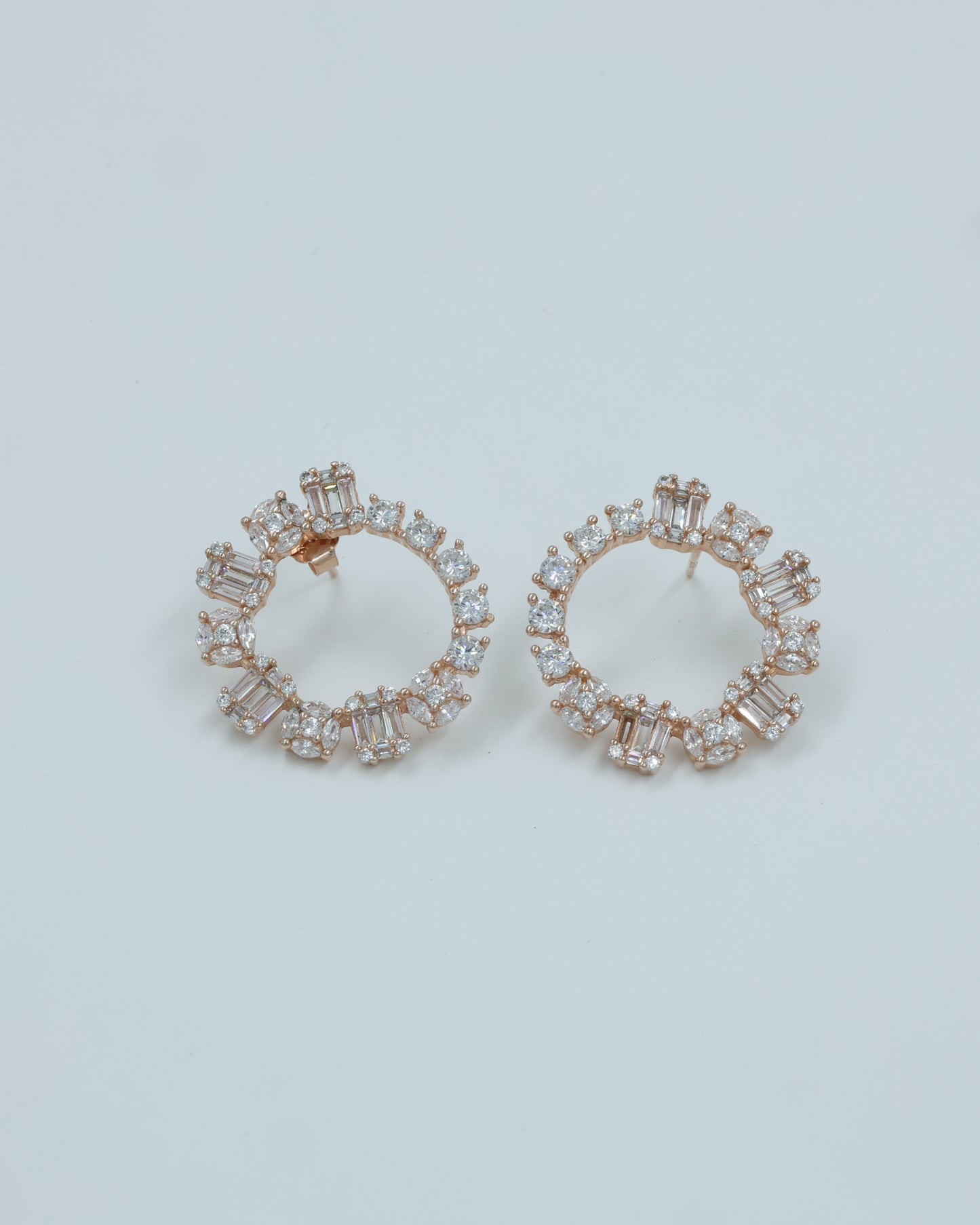 Hoop Diamond Earrings