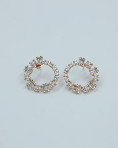 Hoop Diamond Earrings
