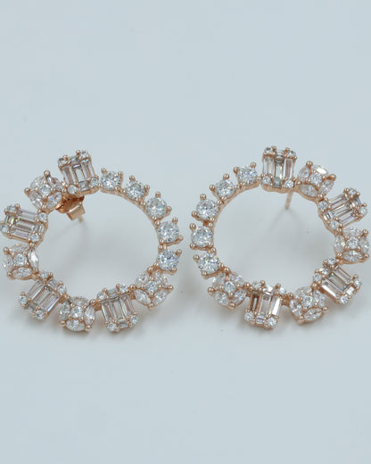 Hoop Diamond Earrings