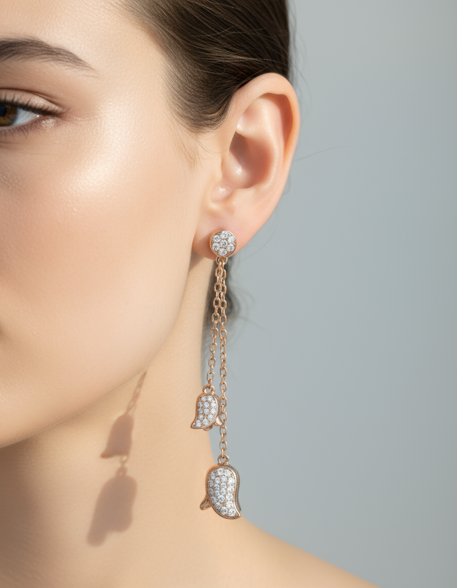 Dangling Chain Earrings