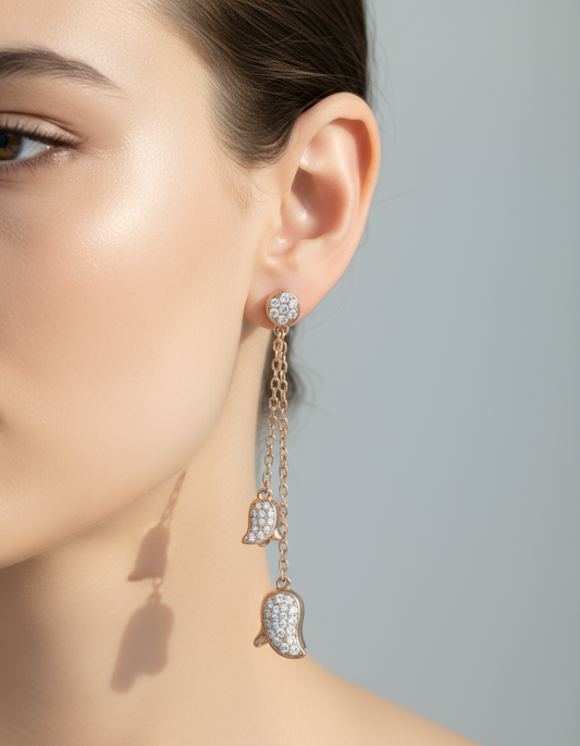 Dangling Chain Earrings